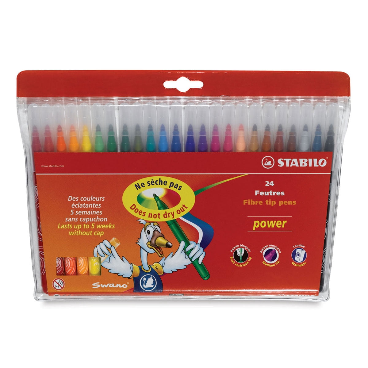 Stabilo® Power Marker Wallet, 24-Color Set
