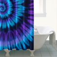 thumbnail image 4 of Blue Purple Tie Dye Mandala Pattern Shower Curtain 72"x72" ,Bathroom Decorative Shower Curtains Set with 12 Hooks,Modern Waterproof Washable Shower Curtain, 4 of 6
