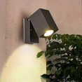 thumbnail image 1 of Lámpara de pared exterior de 7 leds con ángulo ajustable y luz cálida, ideal para jardín, villa, patio, terraza, escalera, pasillo, aplique de pared exterior., 1 of 3