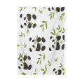 thumbnail image 3 of 54x54 Inch Tablecloth Polyester Square Tablecloth for Home Kitchen Dinner Decor Panda Eating Bamboo, 3 of 9