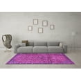 thumbnail image 3 of Ahgly Company Indoor Round Persian Purple Traditional Area Rugs, 3' Round, 3 of 4