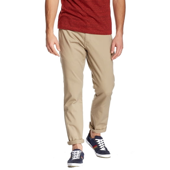 Volcom NEW Brown Mens Size 38x34 Flat Front Straight Leg Khakis Pants
