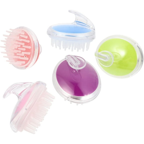 5pcs Shampoo Massage Comb Mens Combs Mens Shampoo Natural Shampoo for Men Silicone Massage Brushes Roller Scalp Care Brush Scalp Washing Massage Comb Massager Comb Hair Scalp Brush