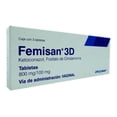 thumbnail image 1 of Femisan 3D tabletas vaginales 800 mg/100 mg 3 pzas, 1 of 2