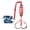 Red, variant on Yihuala 240LB Heavy Pull Up Band Resistance Band for Pull Up Workout Pull Up Rod Band Pull Up Assistance Band, Height Adjustable