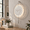 Crystal Silver, variant on Large Luxury Ledlit Wall Clock - Pendulum Roman Numeral Metal Ring Silent Non-ticking Decorative For Living Room Bedroom Entryway