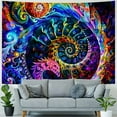 thumbnail image 4 of PRATYUS  Psychedelic Eye Tapestry Magic Snail Jellyfish Tapestry Fantasy Star Paradise Wall Hanging Tapestries for Bedroom  40x60inch, 4 of 6