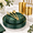 Green Gold-25 Guests, variant on 150black And Plastic Plates - Dinnerware Set Disposable Include 25 Dinner / 25 Dessert 25 25s 25 Spoons 25 Cups Ideal For Party &