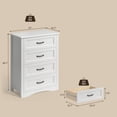 thumbnail image 2 of Asofer 4-Drawer White Dresser for Bedroom, Modern Wood Chest with Metal Handle, 2 of 8