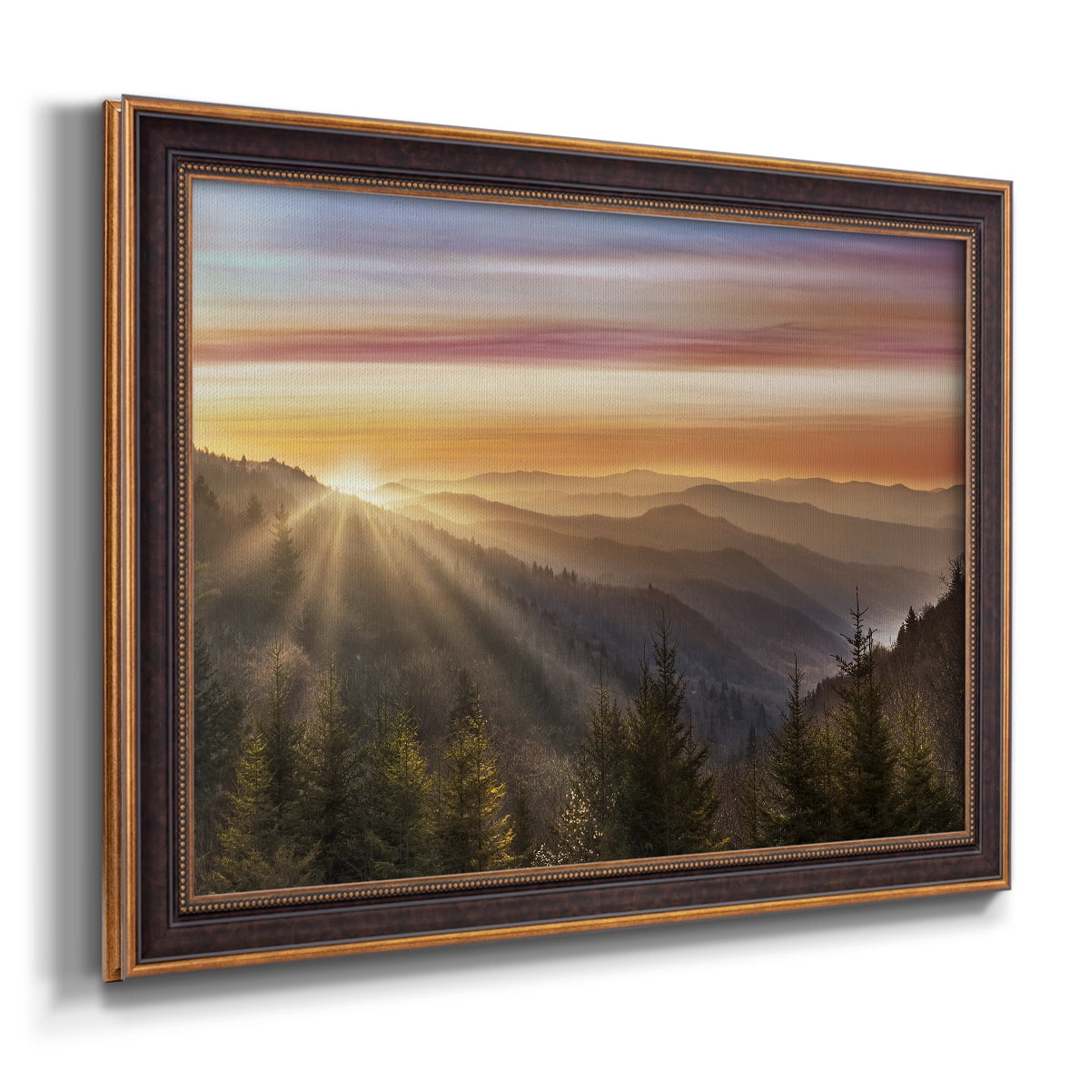 Smokey Sunrise Premium Framed Canvas- Ready to Hang