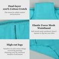 thumbnail image 3 of Charmo Women's Cotton Underwear Soft Stretch Hipster Hollow out Panties Packs of 5, 3 of 7