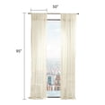 thumbnail image 7 of Martha Stewart Glacier Sheer Curtain Panel Pair, Ivory, Pole Top, Sheer, Indoor, Adult, 2 Piece Set, 50" x 95", 7 of 7
