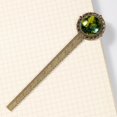 thumbnail image 4 of Tropical jungle palm fronds Reading Accessories: Lace Bookmark in Antique Bronze - Gift for Book Lovers and Readers, 4 of 5