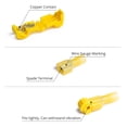 thumbnail image 2 of Wirefy 120 PCS Conectores de cable de grifo en T - Conectores de cable de empalme rápido - para uso de bajo voltaje - Grifos de cable de desconexión rápida - Amarillo 12-10 AWG, 2 of 5