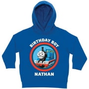 Personalized Thomas and Friends Birthday Boy Royal Blue Toddler Hoodie