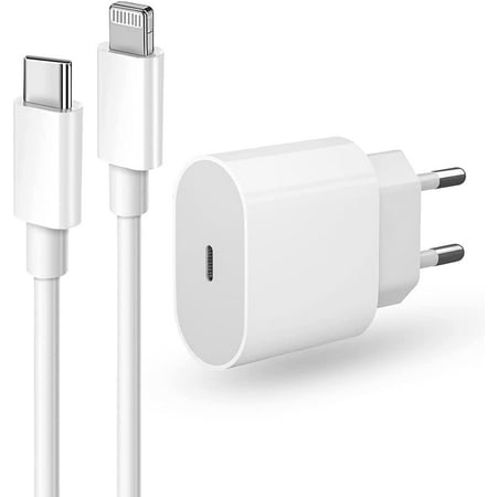 CHARGEUR IPHONE RAPIDE 20W + CABLE USB-C POUR IPHONE 8-X-XS-XR-11