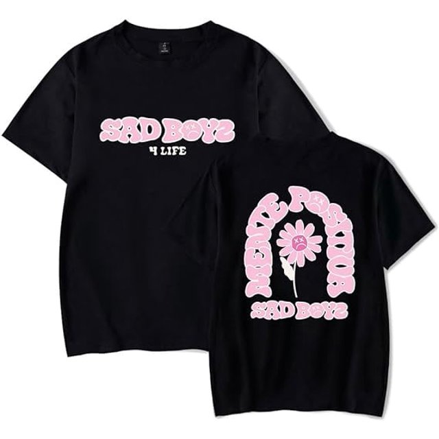 T-shirt Junior H Sad Boyz 4 Life Nouveau Logo Merch Femmes Hommes Mode Décontractée Manches Courtes