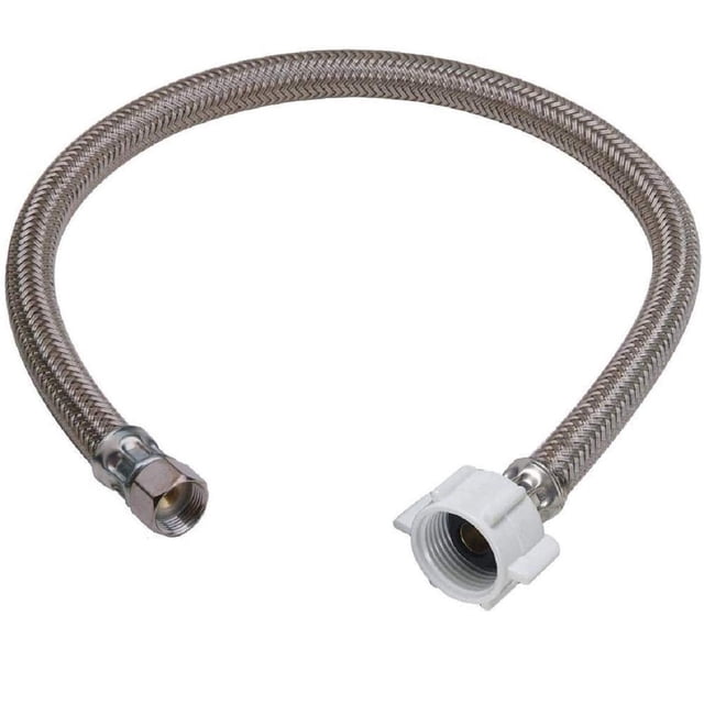 Línea de suministro de agua para inodoro EZ-FLUID de 40 cm, acero trenzado