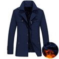 thumbnail image 2 of Gabardina de otoño e invierno para hombre, chaquetas extra largas, abrigo largo informal para hombre, rompevientos de moda de terciopelo de invierno 8XL, 2 of 5