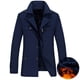 thumbnail image 2 of Gabardina de otoño e invierno para hombre, chaquetas extra largas, abrigo largo informal para hombre, rompevientos de moda de terciopelo de invierno 8XL, 2 of 5