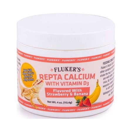 UPC: 0091197730191 | Flukers 91197730191 4 oz Repta Calcium with Vitamin D3 Strawberry Banana Flavored