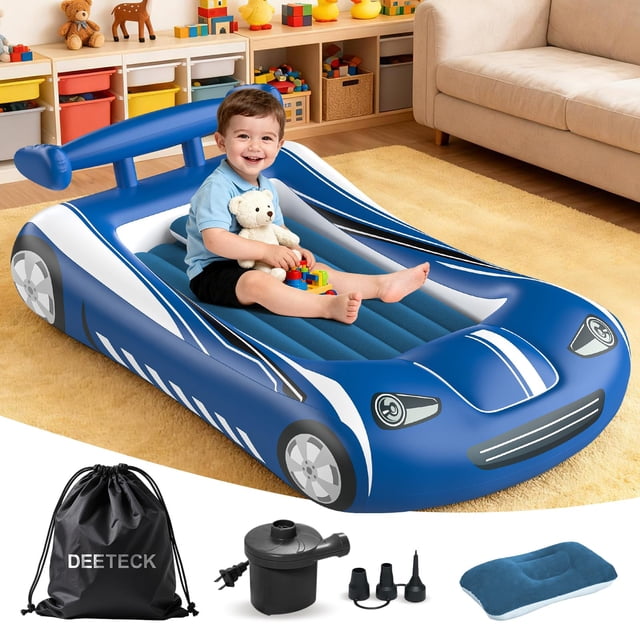 Colchón inflable de viaje para niños pequeños Deeteck con bomba