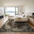 thumbnail image 3 of ODIKA 9'x12' Washable Area Rug Throw Vintage Tan Decorative Border Panels Grey Beige Bathroom for Dining Room, Basement, Large Office, Non-Slip Chair-Friendly, 3 of 7