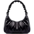 thumbnail image 1 of Women'S Ruched Hobo Handbag, Trendy Sofii Shoulder Bag, Small White Purse, 1 of 5