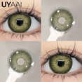 thumbnail image 1 of UYAAI-lentes de contacto de Color para miopía, lentillas azules con dioptrías, Cosméticos anuales, 2 unids/lote/par, 1 of 4