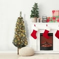 thumbnail image 3 of GAOMON 4.5FT Pre-Lit Artificial Christmas Tree, White, Snowman Box (2pcs), Red Berries, 5 Themed Light Boxes, Indoor Outdoor Holiday Decor, 3 of 8