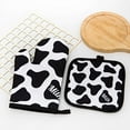 thumbnail image 2 of Windfall Leopard Print Microwave Gloves Thickened Heat Mitts Kitchen Baking Kit, 2 of 4