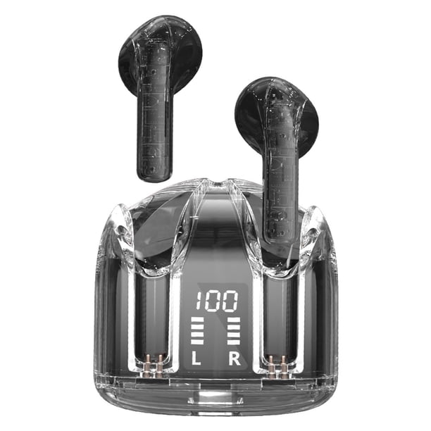 Auriculares Xmenha Black True Wireless, Bluetooth, con cancelación de ruido, con micrófono, Bluetoot