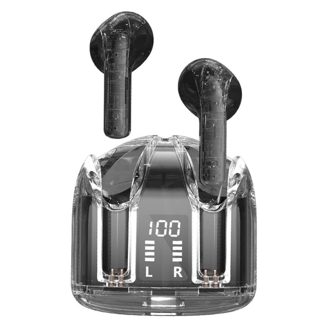 Auriculares Xmenha Black True Wireless, Bluetooth, con cancelación de ruido, con micrófono, Bluetoot