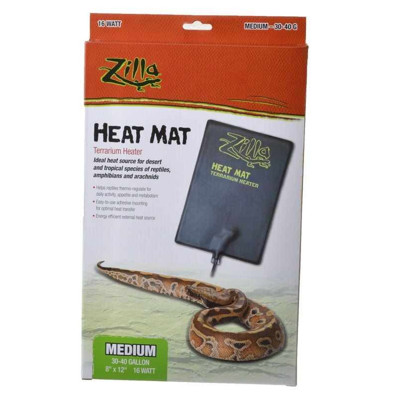 Zilla Heat Mat Terrarium Heater Medium 16 Watt 3040 Gallon Tanks