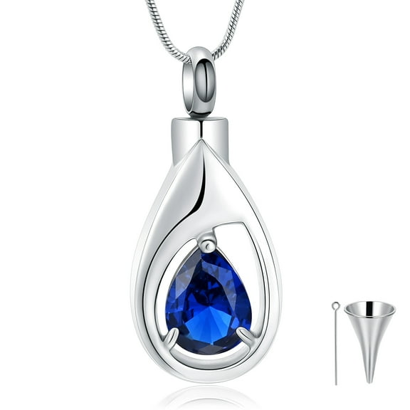 Cremation Jewelry Memorial Teardrop Ashes Keepsake Urns Pendant Necklace for urn Necklaces Ashes Jewelry Gifts