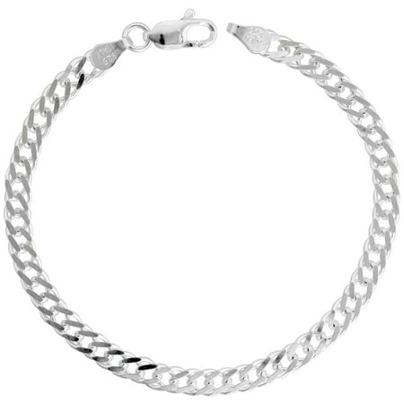 Double Link Link Necklace (Sterling Silver Rombo Double Link Chain Necklaces & Bracelets 4mm Nickel Free Italy, sizes 7 - 30)