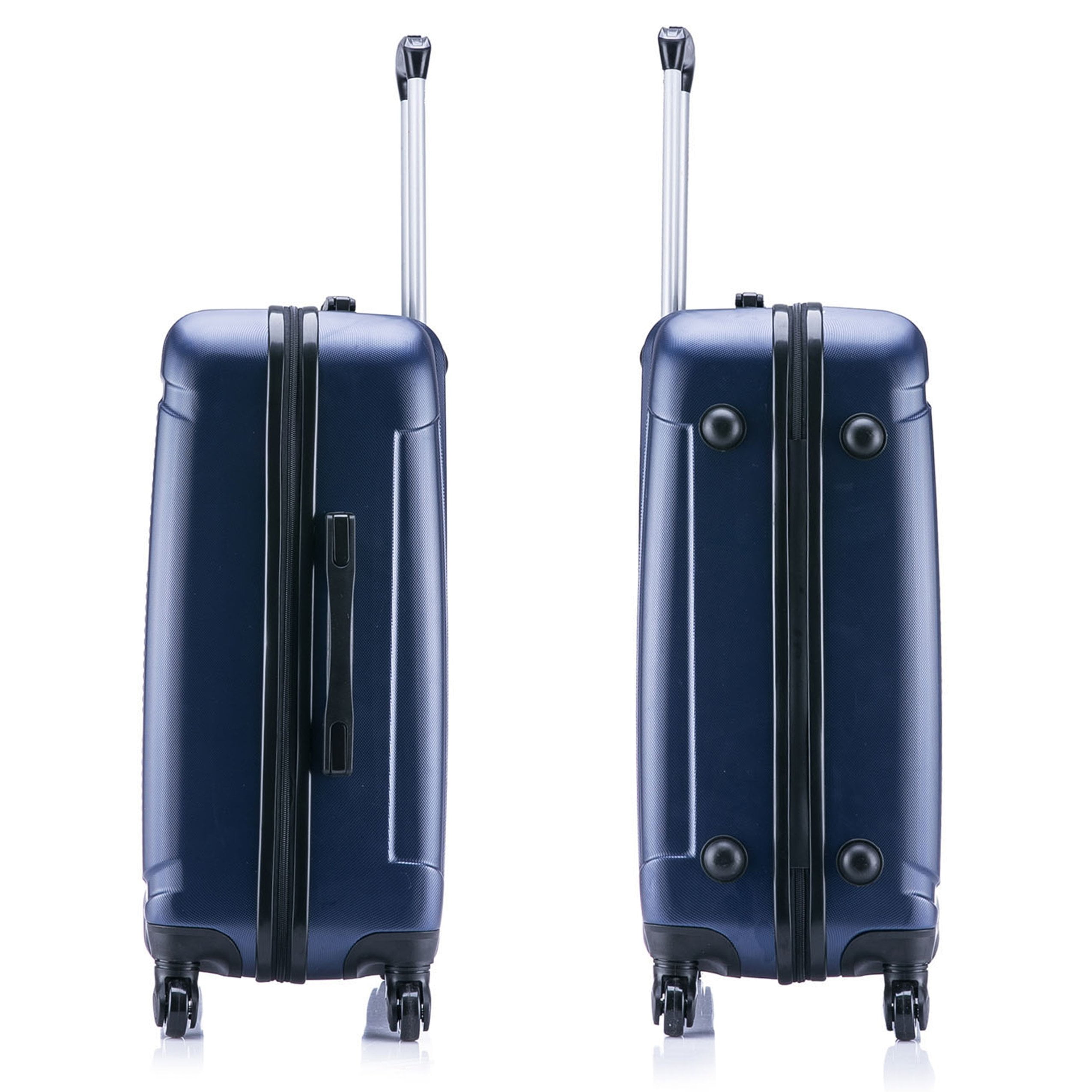 InUSA Pilot 24" Hardside Lightweight Luggage with Spinner Wheels, Handle, and Trolley, Blue
