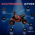 thumbnail image 3 of Motocicleta Infantil SHAHOMA ATV03 Premium 49cc Naranja + Casco Infantil SHAHOMA, 3 of 9
