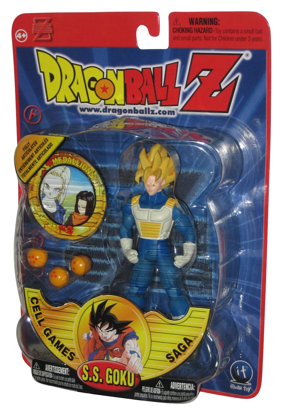 Dragon Ball Z Cell Games Saga 2001 Irwin Toys Super Saiyan Ss Goku Figure