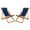 Natural/Navy, variant on SAFAVIEH Outdoor Collection Loren Foldable Sling Chair Natural/Beige