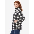 thumbnail image 3 of Woman Within Plus Size Microfleece Quarter-Zip Pullover, 3 of 6