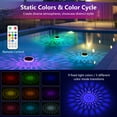 thumbnail image 3 of Arsvita Solar Floating Pool Lights, Color Changing Pool Light, IP68 Waterproof LED Hot Tub Accessories, Pond Lights, AUTO ON/Off for Pool, Pond, Hot Tub, Wedding, Party Decoration（2 PCS）, 3 of 8