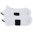 thumbnail image 1 of Sport Running Sock, Comfortable Combed Cotton Socks  For Exercise For Reducing Ankle Pressure White+Black, 1 of 8