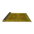 thumbnail image 2 of Ahgly Company Indoor Round Oriental Yellow Modern Area Rugs, 6' Round, 2 of 4