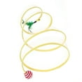 thumbnail image 4 of Túnel plegable para gatos, juguete interactivo divertido, plegable, tipo S, con plumas, para interior y exterior, con bola de sisal., 4 of 12