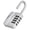 1P, New Silver, variant on Combination Lock, Gym Locker Lock, 4 Digit Combination Padlock (Pink) | Outdoor & Indoor Use, School Locker Lock