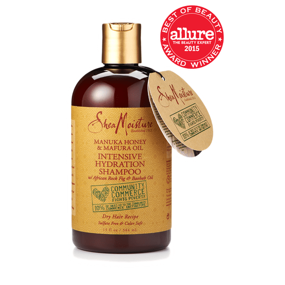 Shea Moisture Manuka Honey & Mafura Oil Intensive Hydration Shampoo 13 oz (Pack of 3)