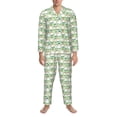 thumbnail image 3 of Fotbe Duck Pattern Long Sleeve Pajama Set for Men,Sleepwear Set,2-piece Loungewear Set,Soft PJs Comfy Nightwear with Pockets-XX-Large, 3 of 7