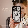 thumbnail image 4 of Cute Upside Down Cat Phone Case With Bead Chain Anti-Scratch Smart Phone Protective Cover Compatible For15 Pro Max 14 13 12 11, 4 of 9