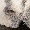 thumbnail image 5 of SAFAVIEH Portofino Henrika Abstract Shag Area Rug, Ivory/Grey, 5'1" x 5'1" Round, 5 of 7